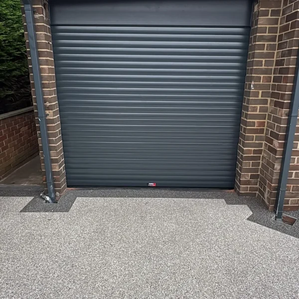 Insulated roller garage door supplied to a semi-detached home in Dudley