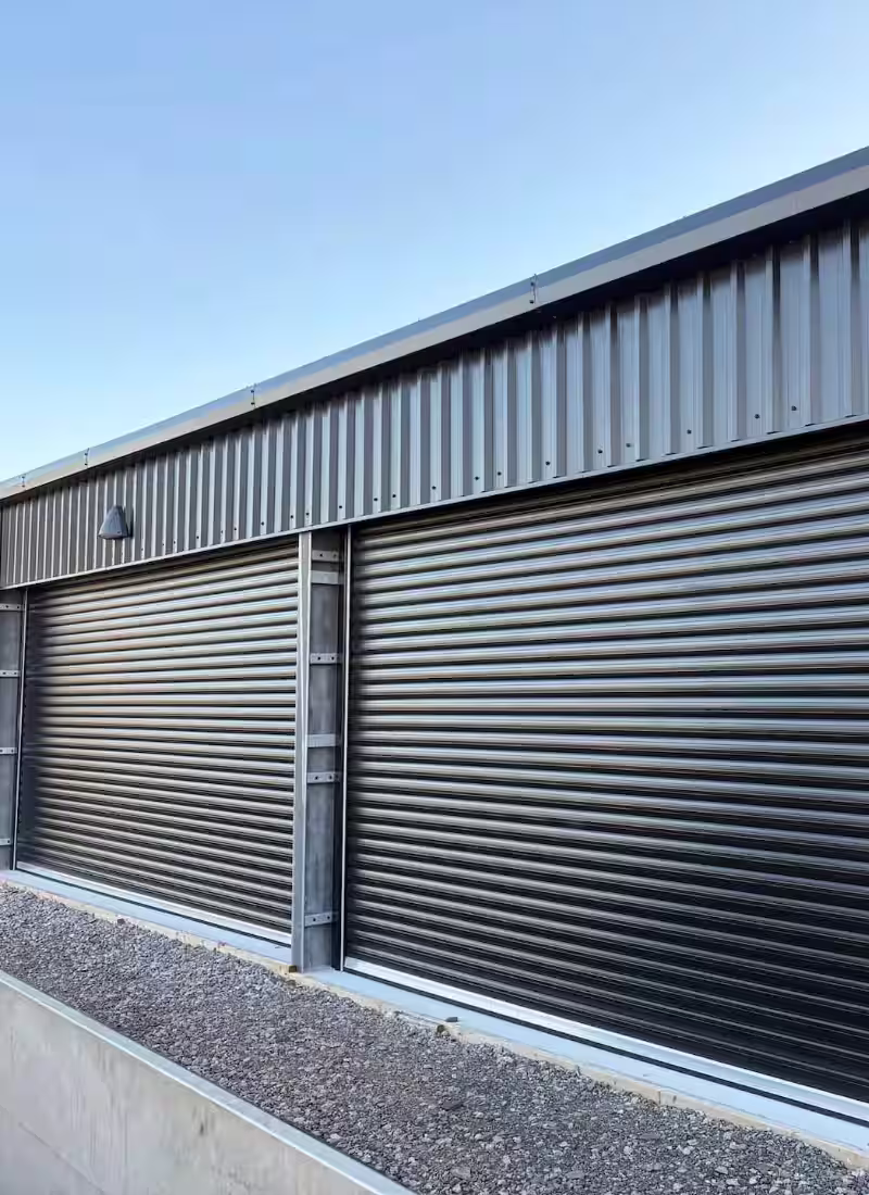 Roller garage door supplied to a home in Ipswich